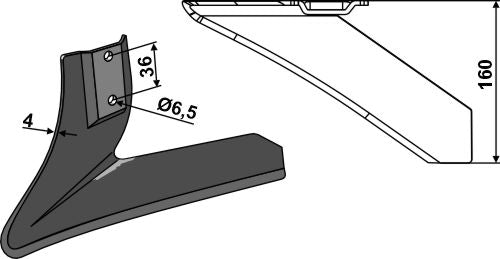 Winkelmesser - rechts - 160mm