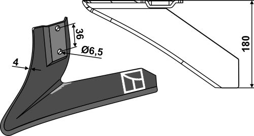 Winkelmesser - links - 180mm