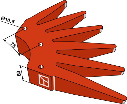 Fingersternsegment Ø700mm - hart