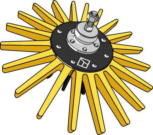 Fingersternelement Ø535mm - mittelhart