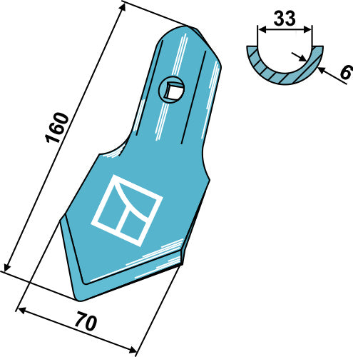 Standard-Schar 70 mm