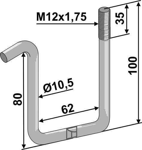 Halter für Rahmen 60x60