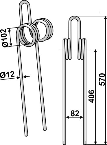 Striegelzinken Ø12mm
