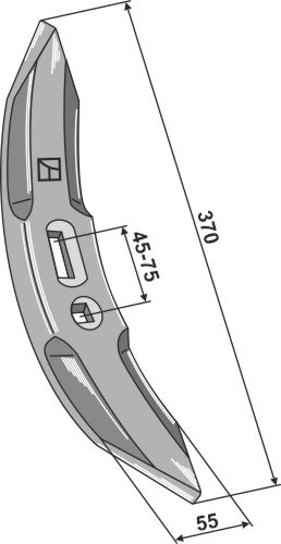 Grubberschar 370 mm