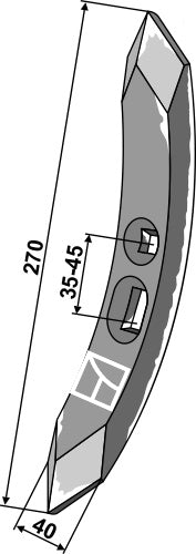 Schwergrubberschar 270mm