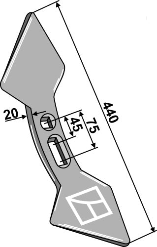 Doppelherzschar 180 mm