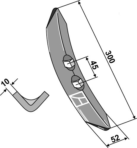 Feingrubberschar Allrounder 10 mm