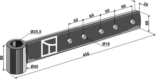 Stiel für Untergrundlockerer - 3513200