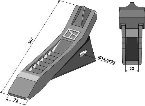 Scharspitze vgl. MKOA00179