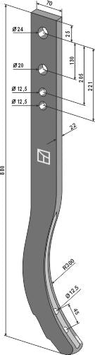 Schwergrubberstiel - 880mm