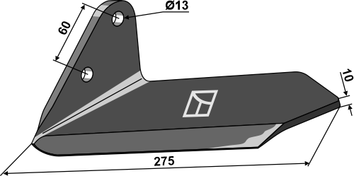 Flügelschar 275mm - links