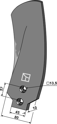 Leitblech - rechts