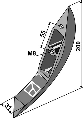 Bomech Gülle-Schleppschuh - Präzises Ersatzteil für Schleppschuhverteiler