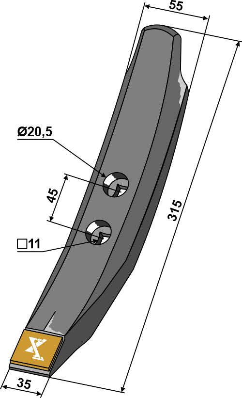 Scharspitze Allrounder - Hartmetall