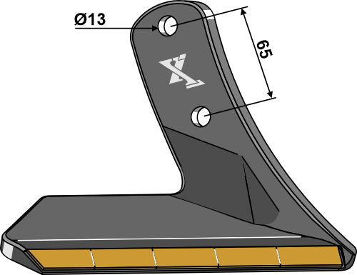 Flügelschar Hartmetall - rechts