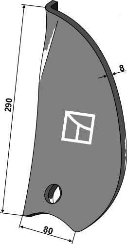 Randleitblech - rechts