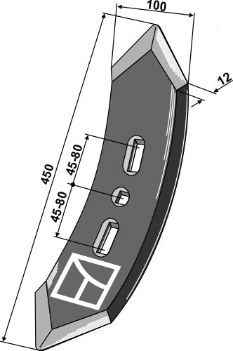 Vorschar 100 mm