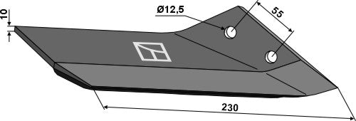Ersatzflügel - rechts mit Beschichtung vgl. 3374462