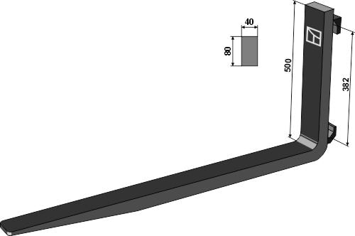 Gabelzinken 1100 FEM2A - 1t