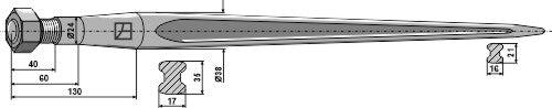 Frontladerzinken 800mm