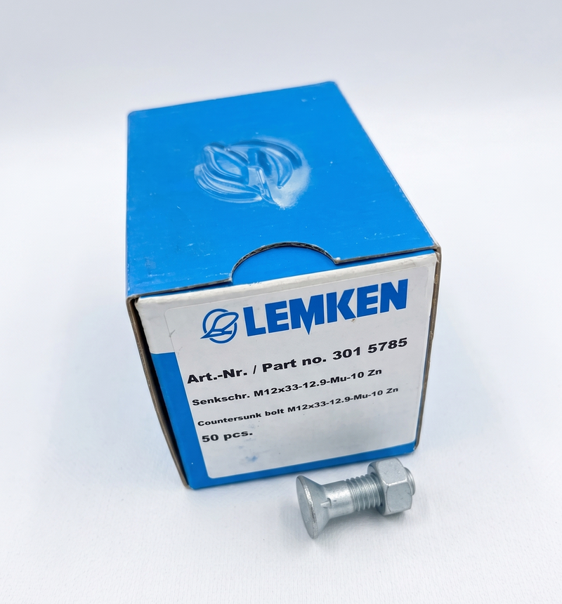 Senkschraube M12x33 12.9 - 50 Stück im Karton - Lemken