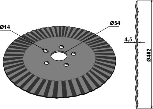Säscheibe Ø402x4,5