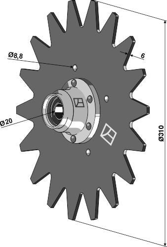 Andruckrolle Ø310