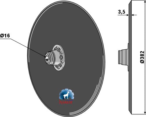 Säscheibe Ø382x3,5