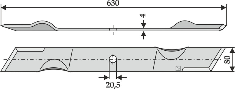 Mähermesser 630mm