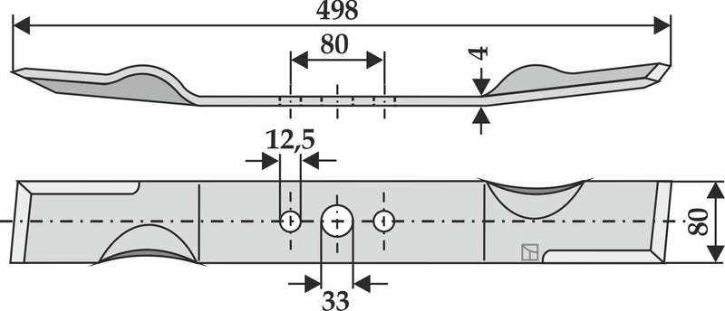 Mähermesser 498mm