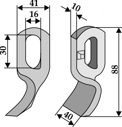 Brigade-Messer 88x40mm