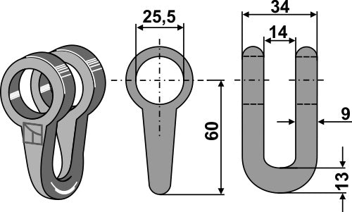 Schäkel - D25,5