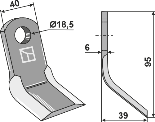 Y-Messer für Dücker