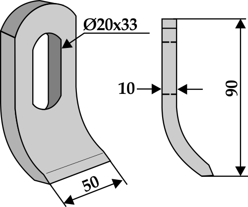 Schlegel 90x50mm