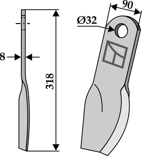 Schlegel 318x90mm