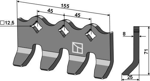 Krallenklinge 155x8mm