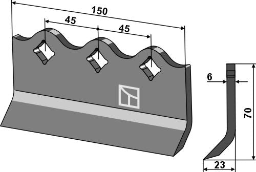 Feinschnittklinge 150x6mm