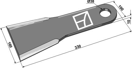 Mähermesser 330mm