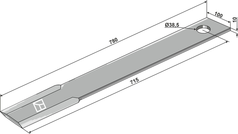 Mähermesser 715mm