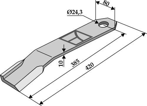 Schlegel 420x80mm- links