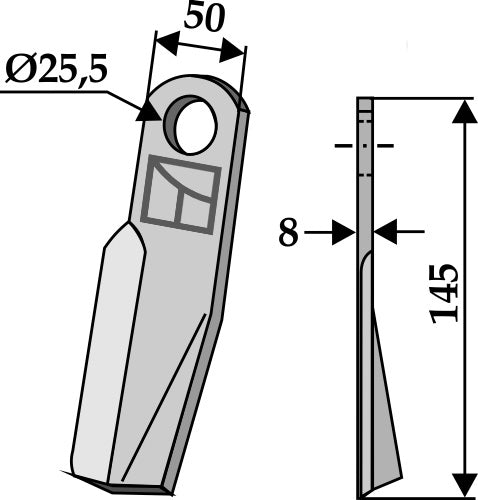 Schlegel 145x50mm - rechts