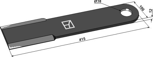 Mähermesser 415mm