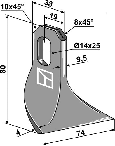 Schlegel 80x38mm