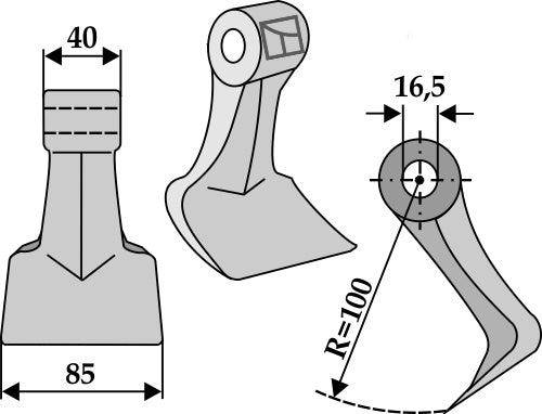 Hammerschlegel 85x40mm