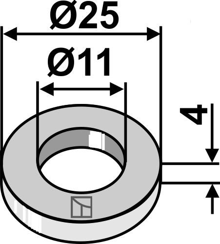 Scheibe D25x4xD11