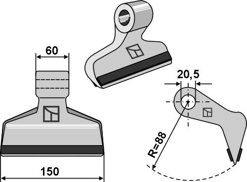 Hammerschlegel 150x60 mm - PTA