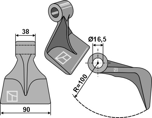 Hammerschlegel 90x38mm