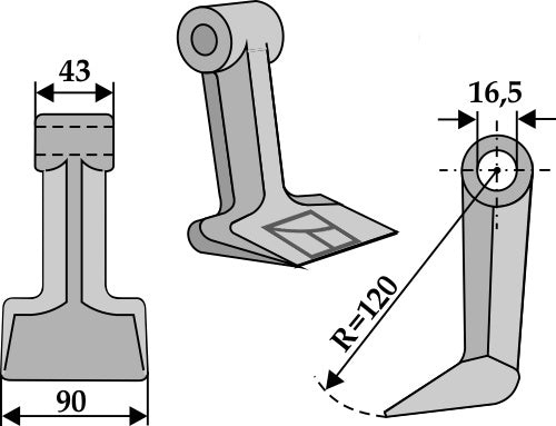 Hammerschlegel 90x43mm