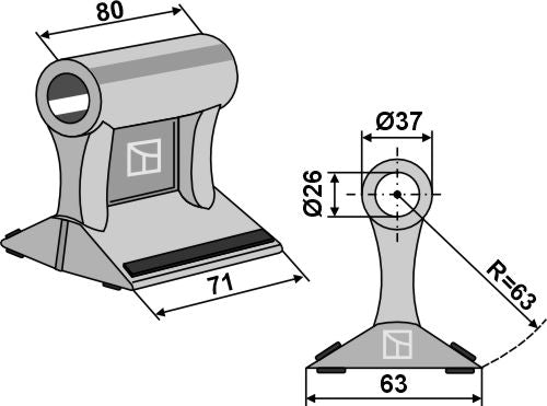 Hammerschlegel 71x80mm - PTA