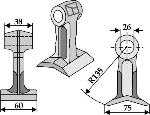Hammerschlegel 60x38mm